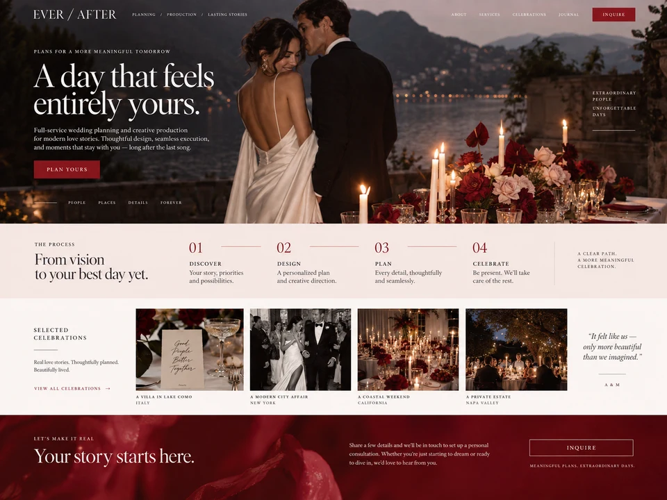 Wedding Planner — made in Attria